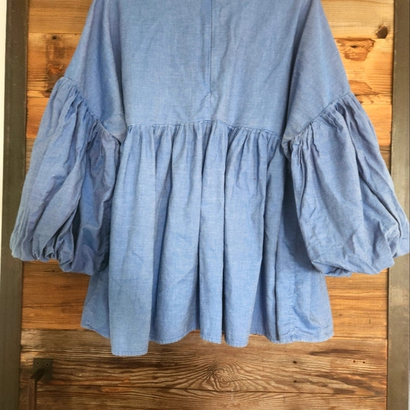 XL Anthropologie Lianna Embroidered Blouse Hemant & Nandita  CALL OUT SEE BELOW - Picture 6 of 7